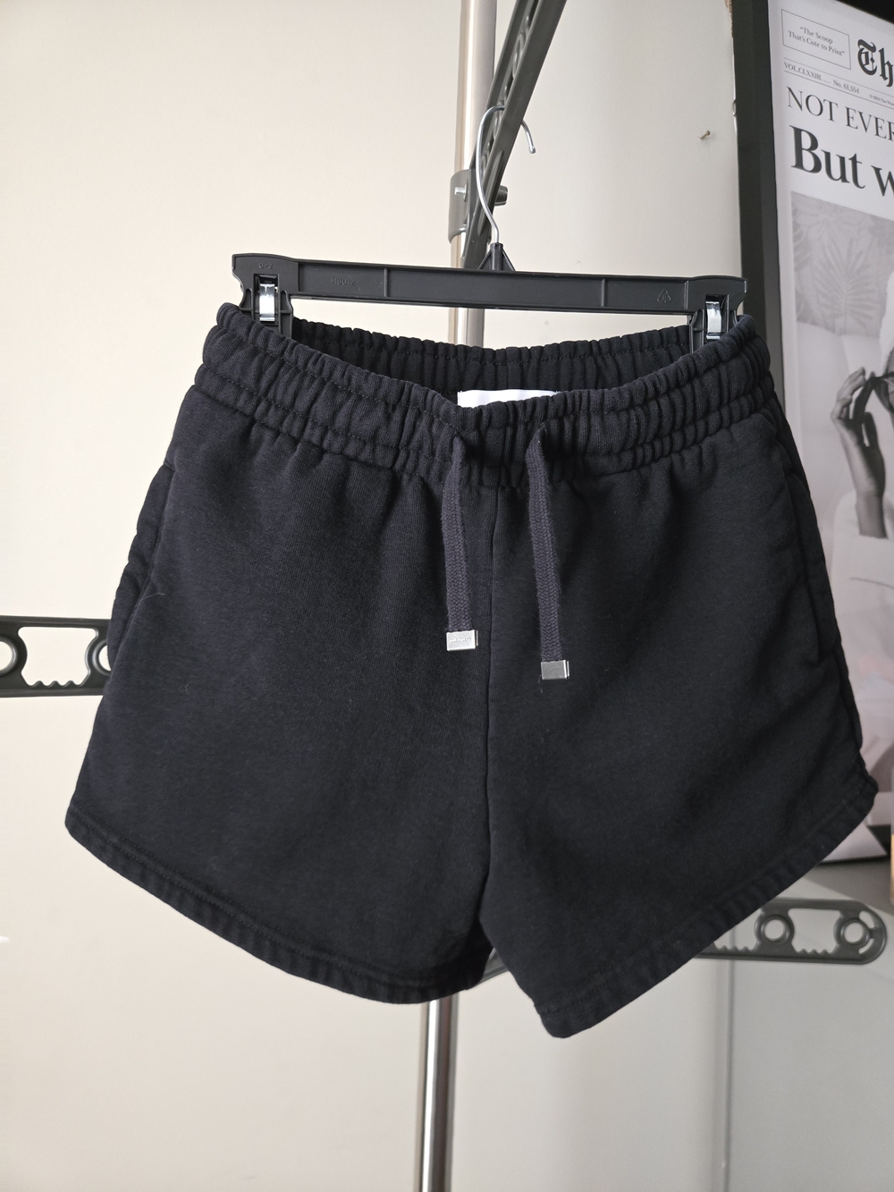 TALENTLESS Black Elastic Waist Athletic Shorts